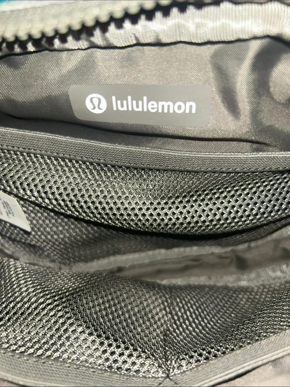 lululemon athletica Gray Tie-Dye Waist Pouch with Neon Accents